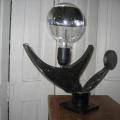 danseur lampe métal