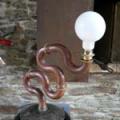 siphon lampe cuivre metal